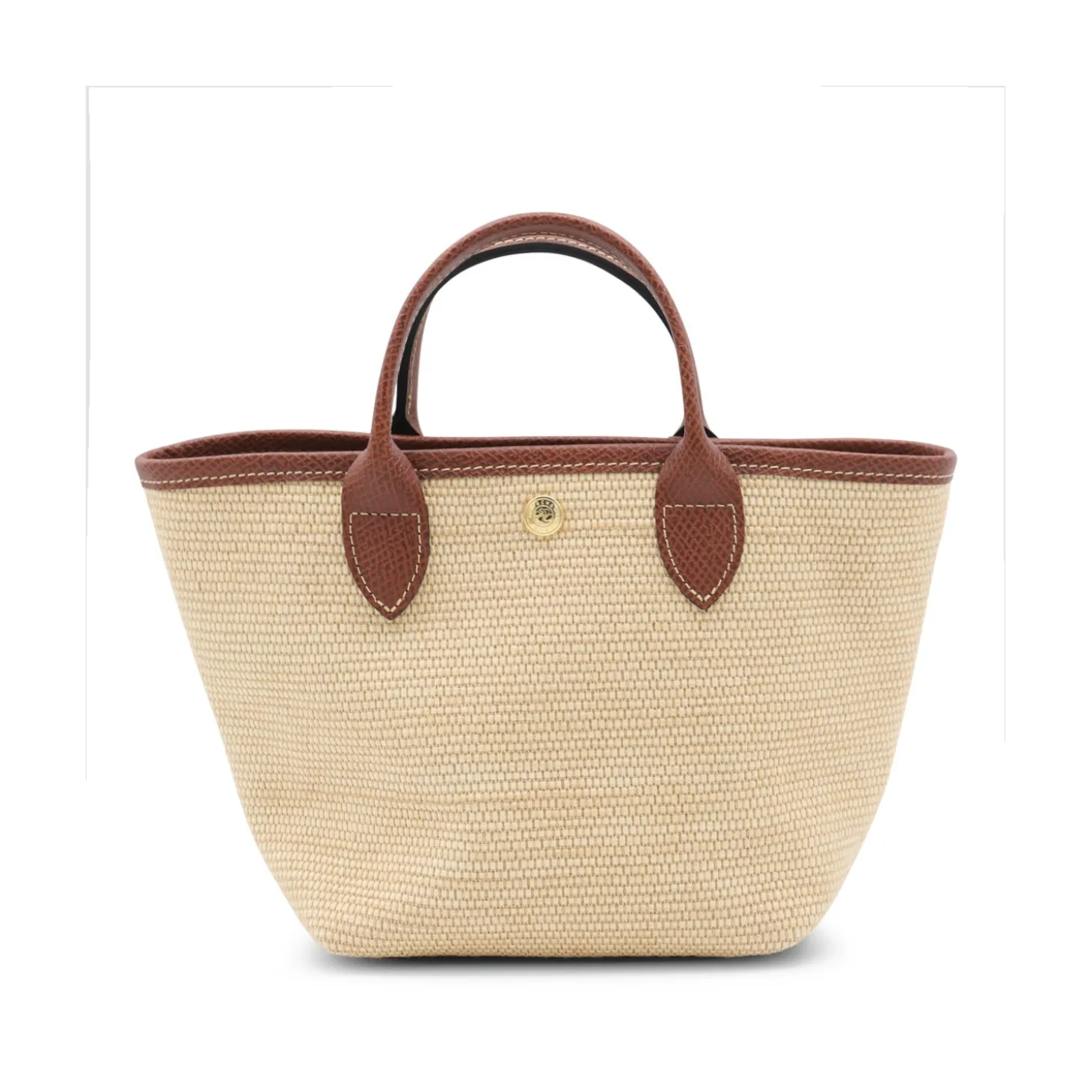 beige_and_brown_raffia_le_2.webp BEIGE AND BROWN RAFFIA LE PANIER PLIAGE XS TOTES