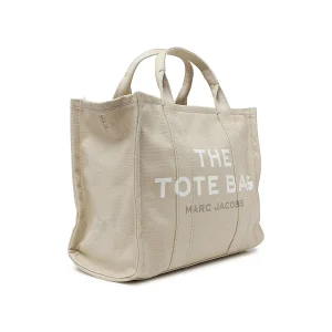 BEIGE CANVAS MEDIUM TOTE BAG