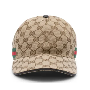 BEIGE COTTON BASEBALL CAP