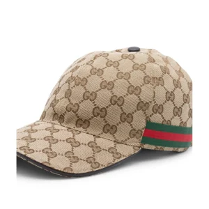 BEIGE COTTON BASEBALL CAP