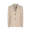 BEIGE COTTON CASUAL JACKET