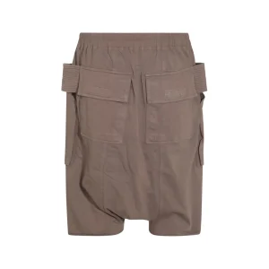 BEIGE COTTON CREATCH CARGO SHORTS