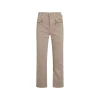 BEIGE COTTON DENIM JEANS