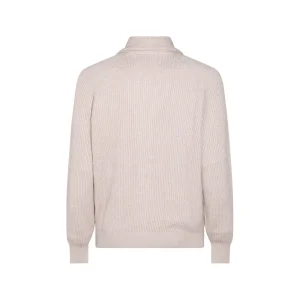 BEIGE COTTON KNITWEAR