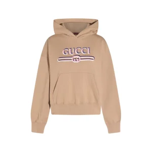BEIGE COTTON SWEATSHIRT