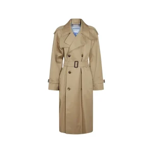 BEIGE COTTON TRENCH COAT