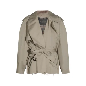 BEIGE COTTON TRENCH COAT