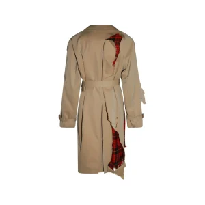 BEIGE COTTON TRENCH COAT
