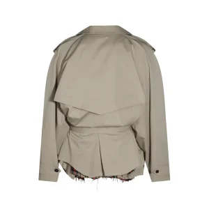 BEIGE COTTON TRENCH COAT
