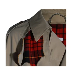 BEIGE COTTON TRENCH COAT