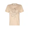 BEIGE COTTON T-SHIRT
