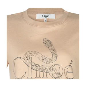 BEIGE COTTON T-SHIRT