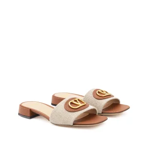 BEIGE LEATHER FLATS