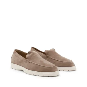 BEIGE LEATHER LOAFERS