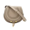 BEIGE LEATHER MARCIE SMALL SHOULDER BAG