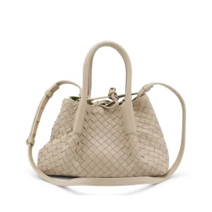 BEIGE LEATHER PINACOTECA SMALL TOTES