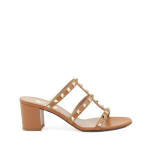 BEIGE LEATHER SANDALS