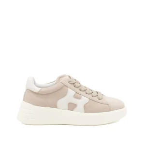 BEIGE LEATHER SNEAKERS