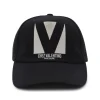 BLACK AND BEIGE COTTON HAT