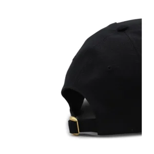 BLACK AND BEIGE COTTON HAT