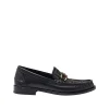 BLACK AND BROWN LEATHER LOAFERS