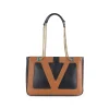 BLACK AND BROWN SHOULDER BAG