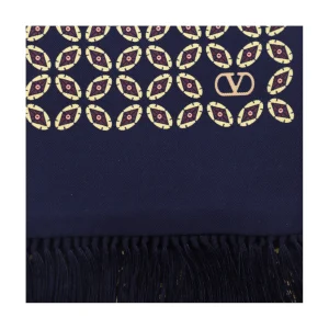 BLACK AND GOLD SILK SCARVES