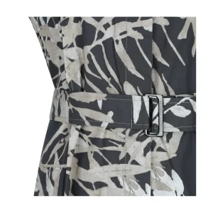 BLACK AND GREY COTTON DRESS