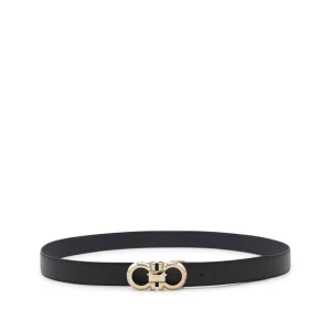 BLACK AND MIDNIGHT BLUE LEATHER BELT