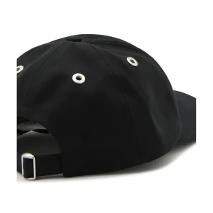 BLACK AND RED COTTON AMI DE COEUR BASEBALL CAP