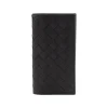 BLACK AND SILVER LEATHER WALLET
