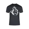 BLACK AND WHITE COTTON T-SHIRT