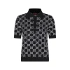 BLACK AND WHITE POLO SHIRT