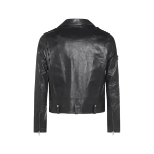 BLACK BAUHAUS LEATHER JACKET