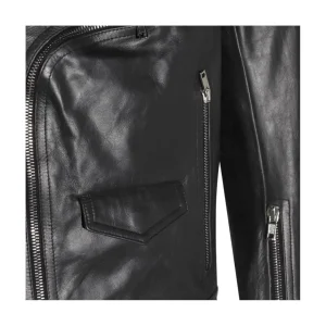 BLACK BAUHAUS LEATHER JACKET