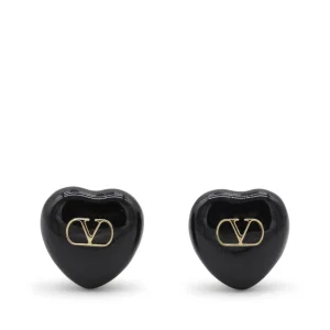 BLACK BRASS EARRINGS