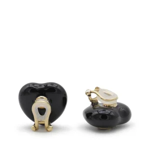 BLACK BRASS EARRINGS
