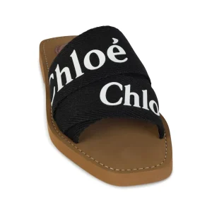 BLACK CANVAS WOODY FLATS