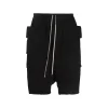 BLACK COTTON CREATCH CARGO SHORTS