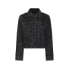 BLACK COTTON DENIM JACKET