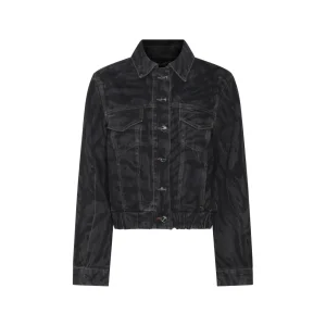 BLACK COTTON DENIM JACKET
