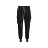 BLACK COTTON MASTODON CUT PANTS