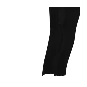 BLACK COTTON MIDI SKIRT