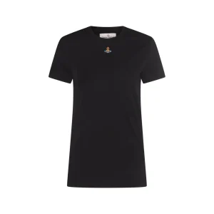 BLACK COTTON ORB T-SHIRT
