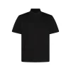 BLACK COTTON POLO SHIRT