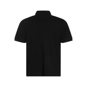 BLACK COTTON POLO SHIRT
