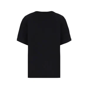 BLACK COTTON PRINT T-SHIRT