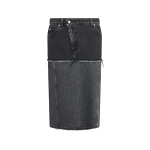 BLACK COTTON SKIRT