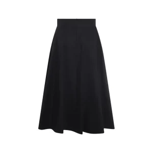 BLACK COTTON SKIRT