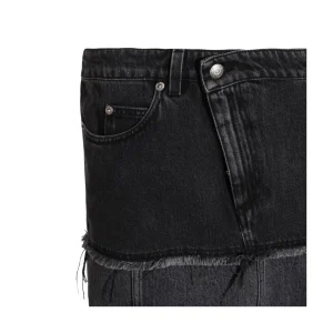 BLACK COTTON SKIRT